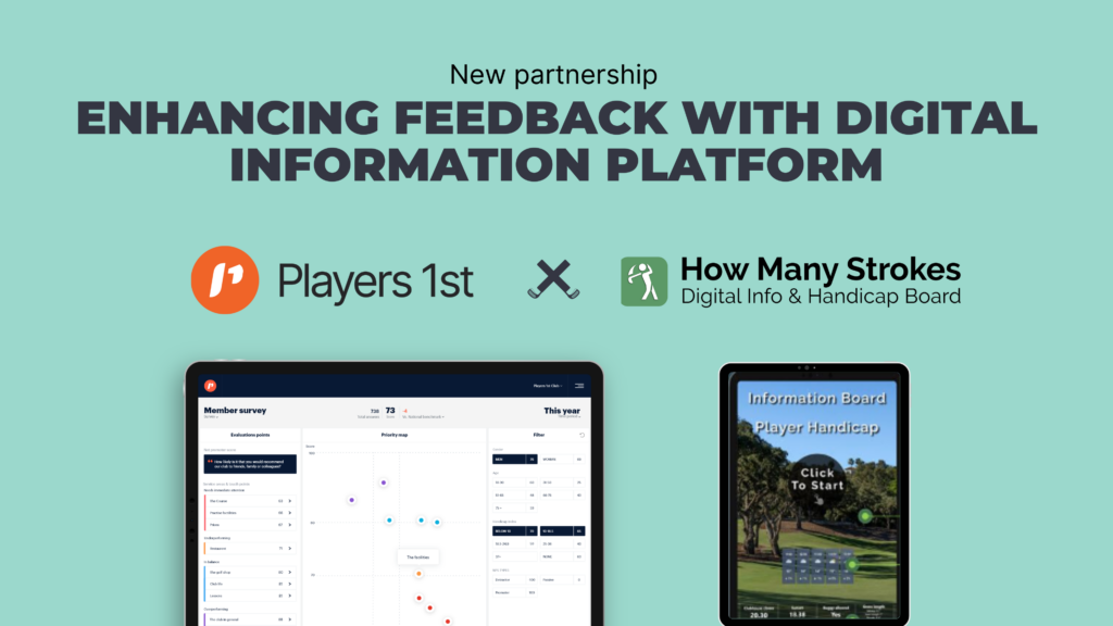 Players 1st and How Many Strokes partner to enhance feedback with digital information platform