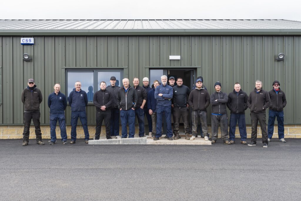 Royal Troon's greenkeeping team outside their new compound