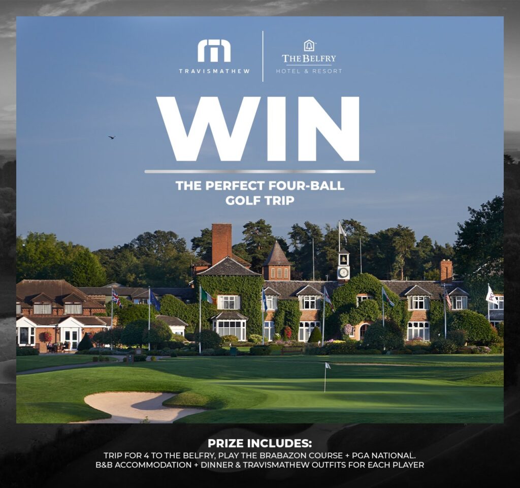 WIN the perfect four-ball golf trip! You and 3 friends could be heading to @TheBelfryHotel for a 1 night, 2 round stay, kitted out in a full TravisMathew outfit!