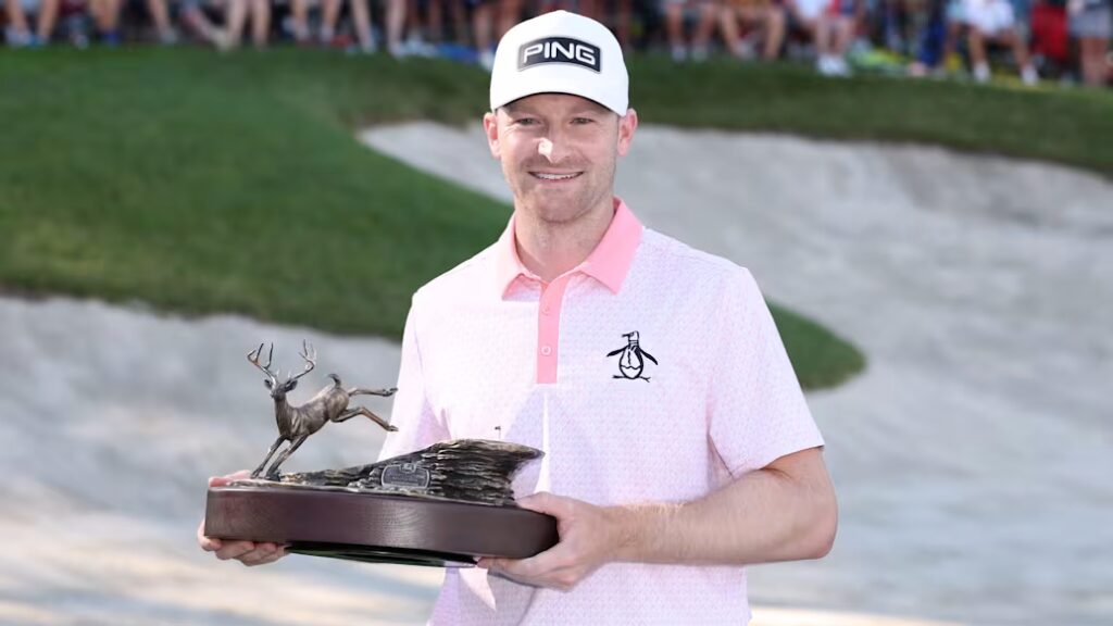 On Sunday at the John Deere Classic, he finished with a 4 under par 67 to defeat Emiliano Grillo with a two-putt par on the first extra hole. To say 32-year-old Campbell is battle-tested would be an understatement.