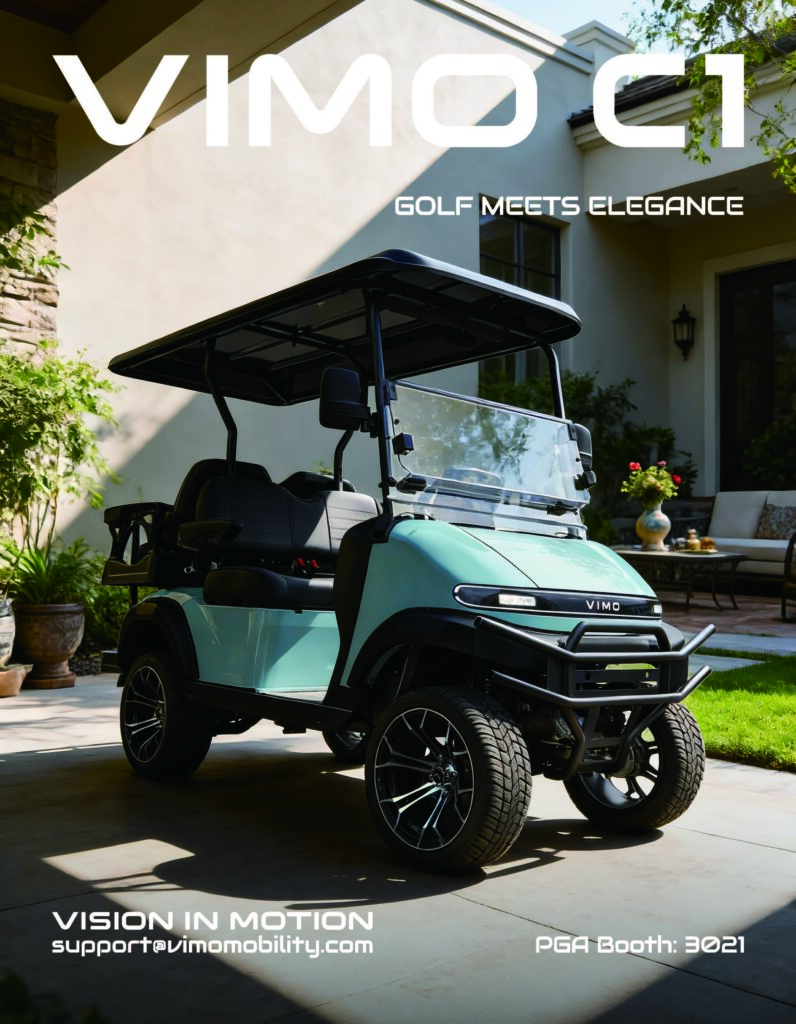 Vimo Mobility Inc. TO EXHIBIT AT 2025 PGA SHOW IN ORLANDO, FL, JANUARY 20 – 23 Experience a new era of transportation with the VIMO, where one-of-a-kind contemporary design meets automotive technology.