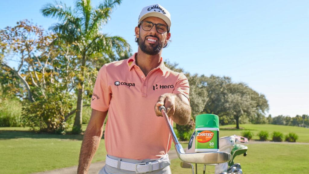 “Throughout my career, it seems my intense allergy symptoms tend to hit during the hardest and most important weeks of my year,” said the now three-time PGA Tour winner Akshay Bhatia. “That’s why I’ve relied on Zyrtec as a part of my routine for years, to ensure that even at the tournaments with the highest allergens, I’m not letting it affect how I show up on the course.”