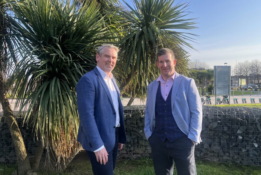 Paul McElvaney, Leap Lead Investor and Gareth Macklin, Founder, Obbi Club