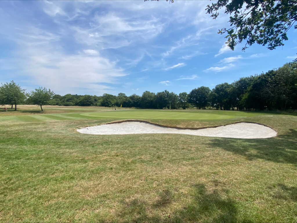 Farleigh Golf Club Employs EcoBunker Expertise An image of one of the newly restored bunkers