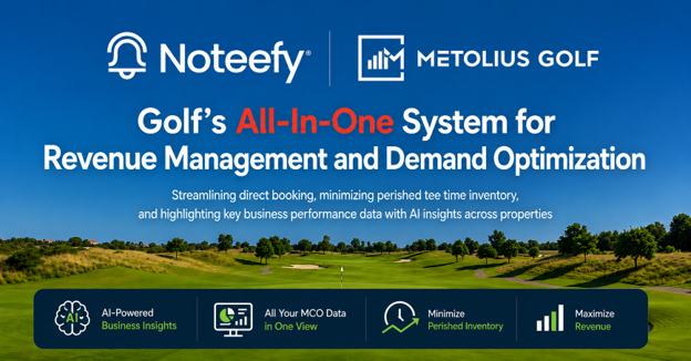 Noteefy Acquires Metolius Golf, Creating Golf’s First Unified Demand and Revenue Intelligence Platform The combined platform connects Noteefy’s demand optimization products with Metolius’s AI- powered golf course data intelligence capabilities, delivering an all-in-one revenue platform to 1,500 golf courses