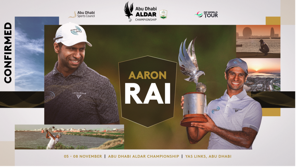 Major champion Aaron Rai set for Abu Dhabi title defence Aaron Rai, The Abu Dhabi Aldar Championship