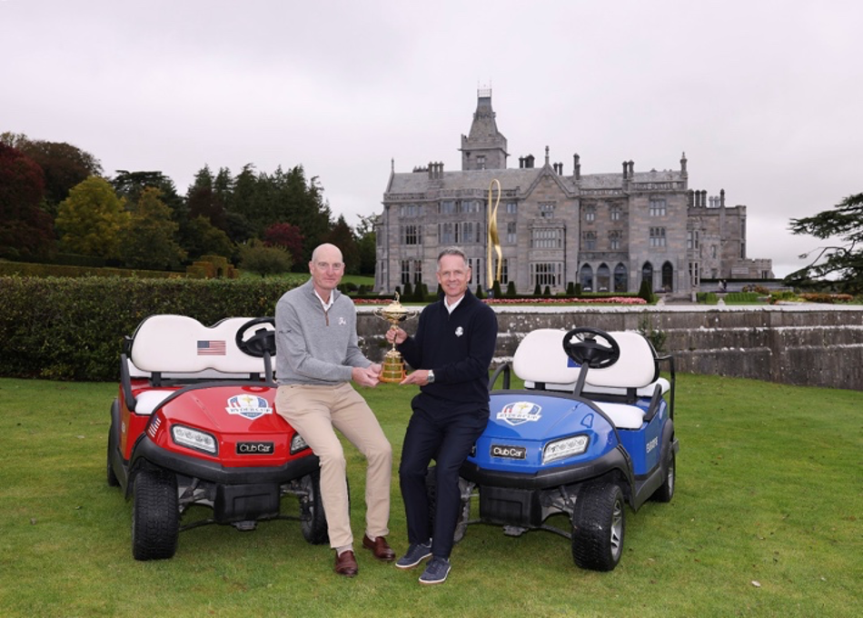Club Car prepares to mark Ryder Cup milestone at Adare Manor As well as the signature team cars, Club Car supplies around 600 vehicles which are crucial to the set-up and delivery of the event.