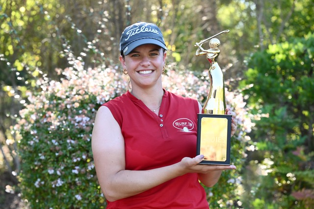 Terre Blanche celebrates 10th Ladies Open as a proven launching pad for golf’s future stars Theresa De Bochdanovits celebrates victory at the 10th Terre Blanche Ladies Open. ©Philippe Millereau